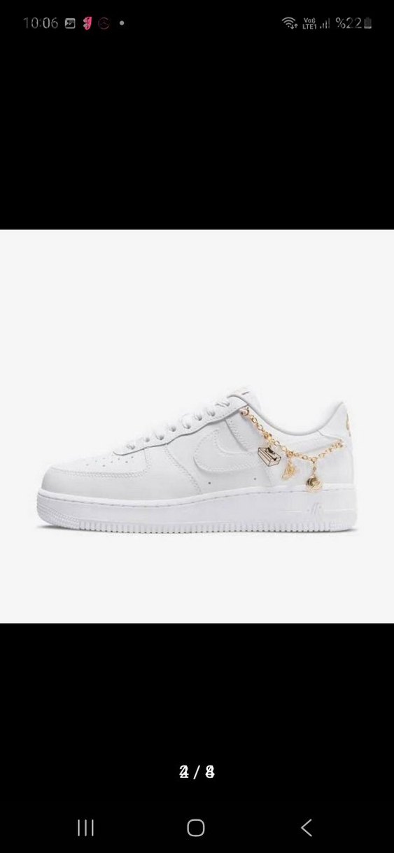 Zincir Detaylı Beyaz Kadın Spor Ayakkabı NIKE - Görsel 2