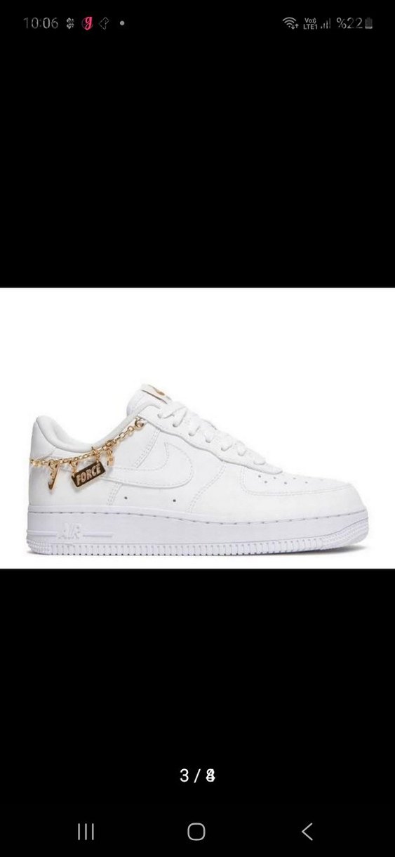 Zincir Detaylı Beyaz Kadın Spor Ayakkabı NIKE - Görsel 3