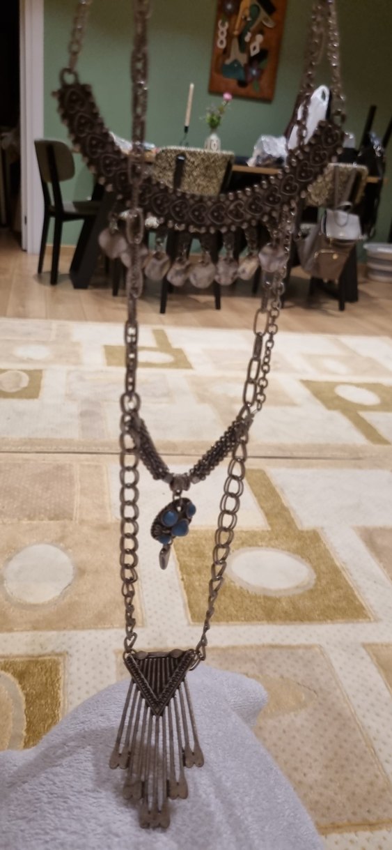 3 lü kolye zincir aksesuar - Görsel 2