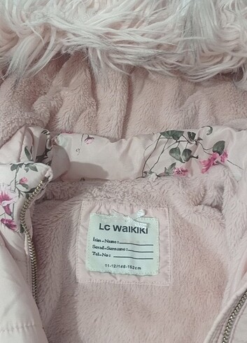 11-12 Yaş Beden beyaz Renk LC Waikiki şişme kız çocuk mont
