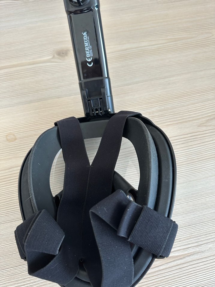 Kırmızı Bermuda tam Yüz Maskesi - Görsel 3