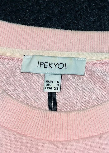 Pembe Nakışlı Kadın Sweatshirt - Görsel 3