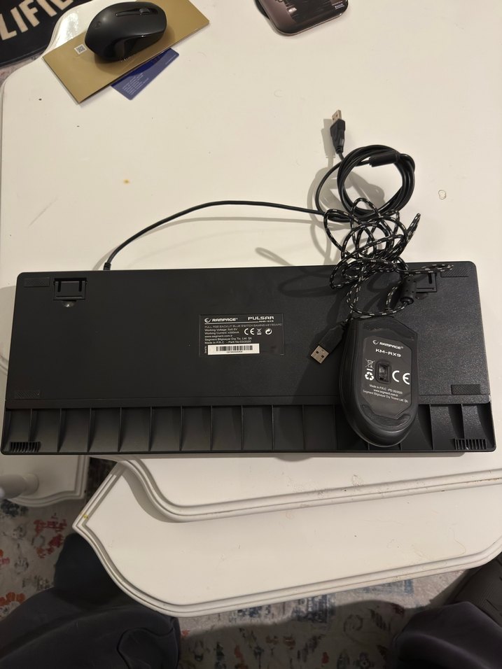 Rampage mekanik klavye rgb oyuncu mouse seti - Görsel 4