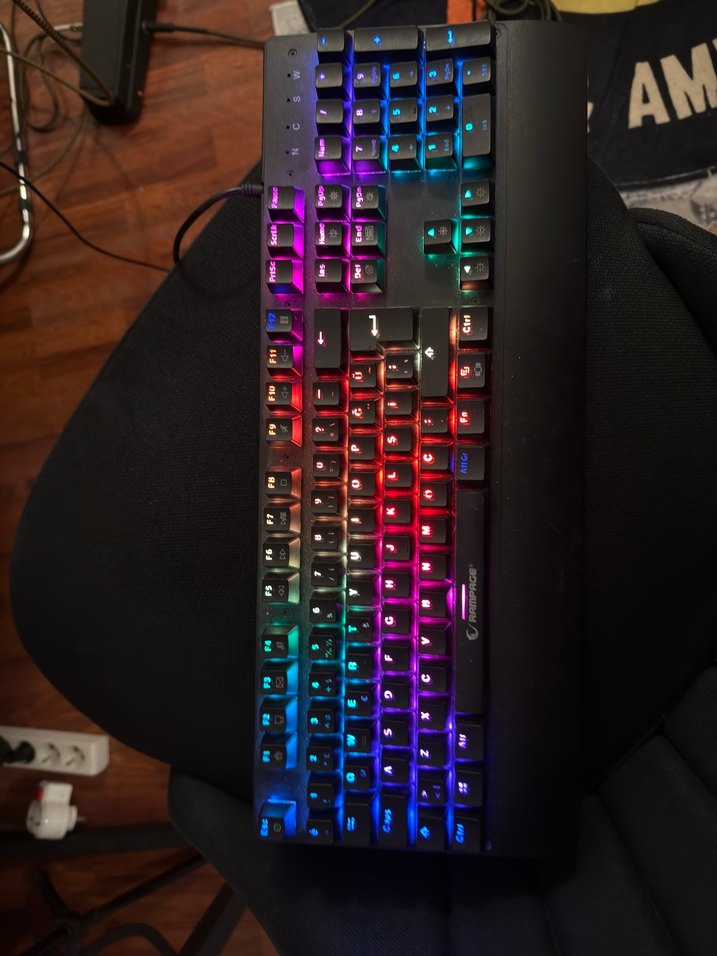Rampage mekanik klavye rgb oyuncu mouse seti - Görsel 2