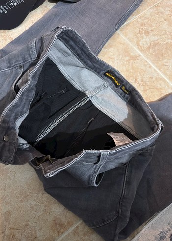 Sifir gibi rider denim duman kevlar pantolon full koruma 34/32 - Görsel 3