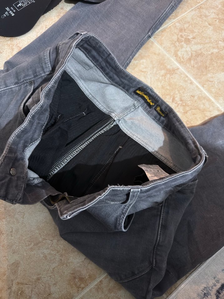 Sifir gibi rider denim duman kevlar pantolon full koruma 34/32 - Görsel 3