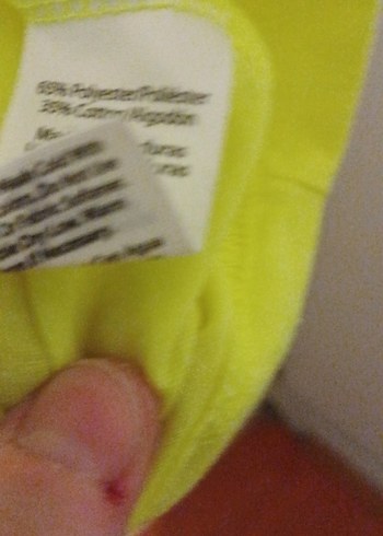 Sarı Oversize Kısa Kollu Erkek Tişört - Görsel 3