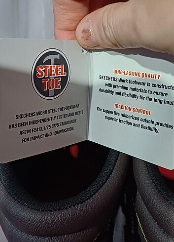 Sketchers erkek çelik burun iş ayakkabısı - Görsel 12