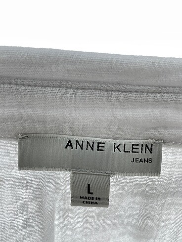 l Beden beyaz Renk Anne Klein Gömlek %70 İndirimli.