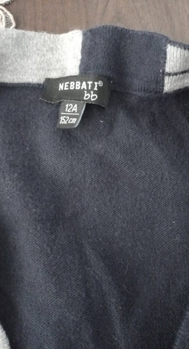 Gri Junior Düğmeli Erkek Hırka - Görsel 3