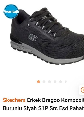 Skechers Siyah Erkek Bağcık - Görsel 3