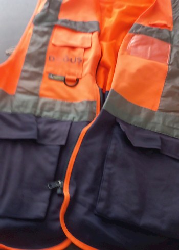 Gri Fermuarlı Erkek Kolsuz Streetwear Yelek - Görsel 2