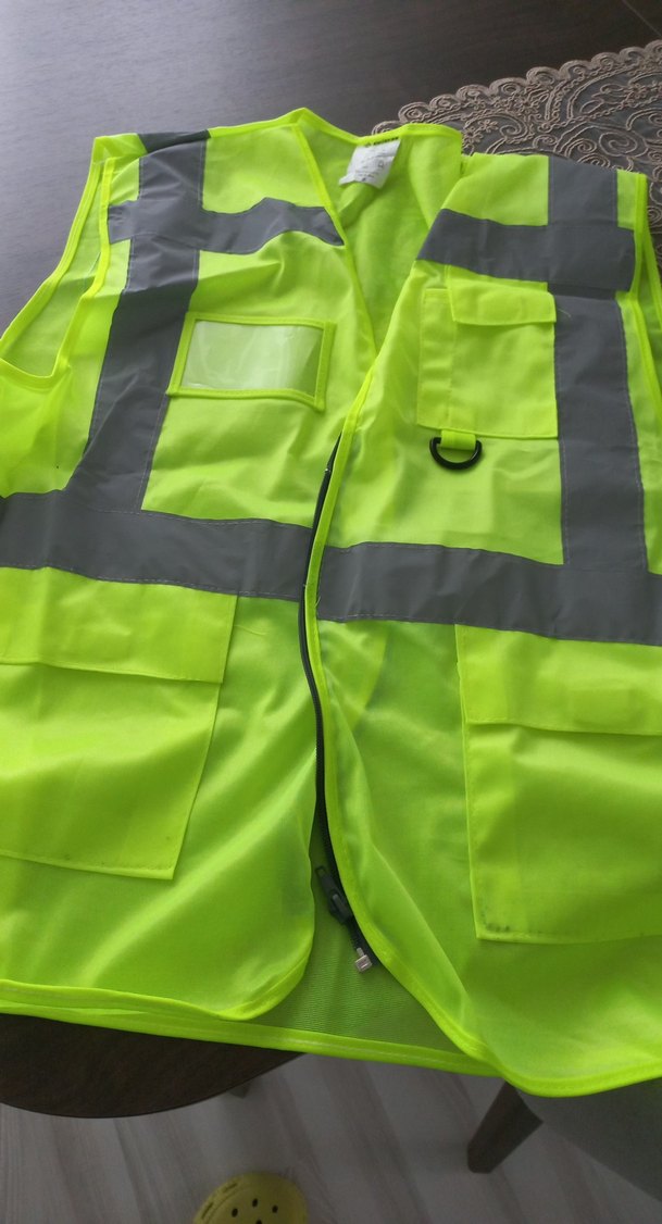 Sarı Fermuarlı Kolsuz Sokak Stili Yelek - Görsel 2