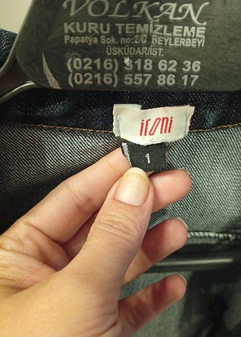 Düğmeli Koyu Gri Denim Kadın Ceket - Görsel 2