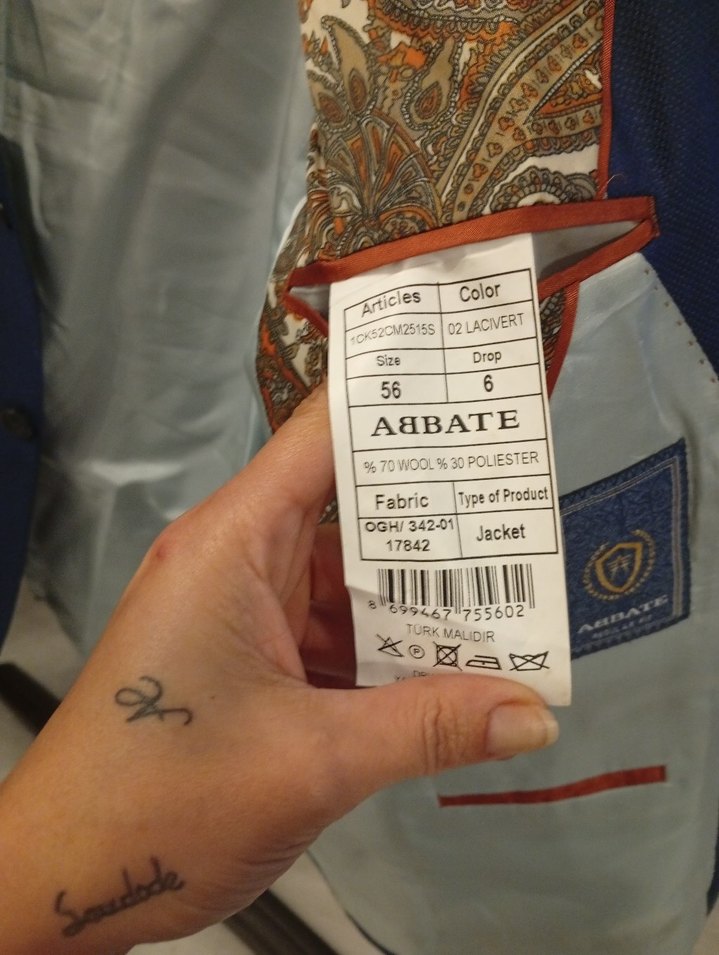 Klasik Lacivert Erkek Takım Elbise Ceket - Görsel 4