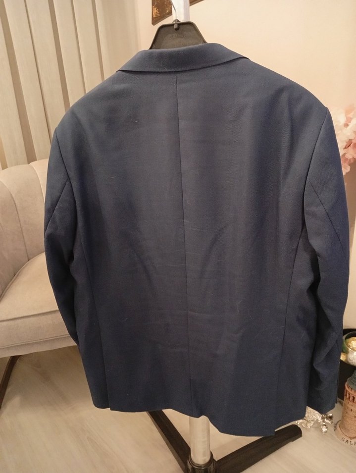 Klasik Lacivert Erkek Takım Elbise Ceket - Görsel 5