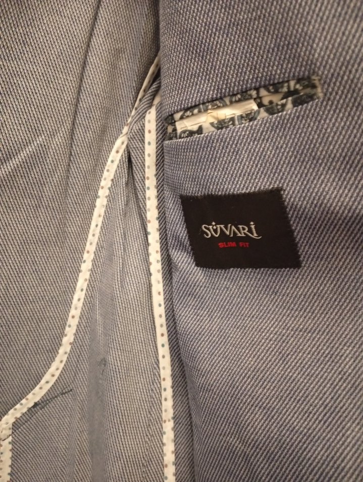 Gri Erkek Ceket, Normal Boy, Düğmeli - Görsel 2