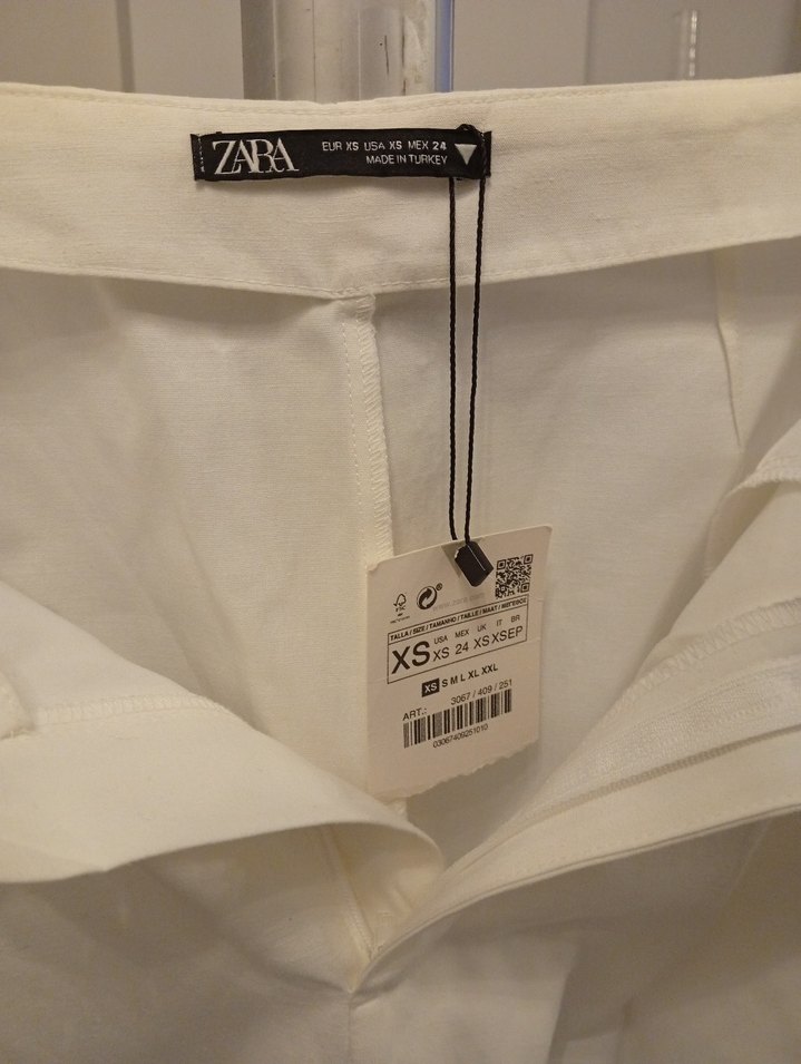 Beyaz Mini Hamile Etek - Görsel 2