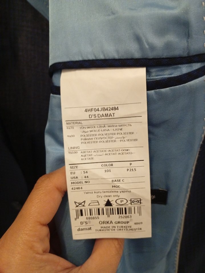 Erkek Gri Düz Desensiz Regular Fit Takım Elbise - Görsel 3