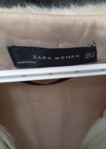 Bej Midi Kadın Suni Kürk Ceket - Görsel 3