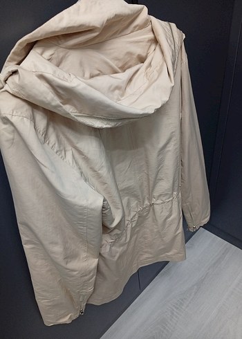 Bej Midi Kadın Keten Ceket - Görsel 5