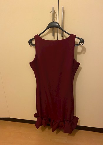 Bordo Mini Elbise