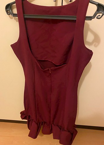 m Beden bordo Renk Bordo Mini Elbise