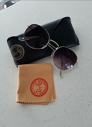 Ray Ban Rayban gümüs round metal gunes gozlugu