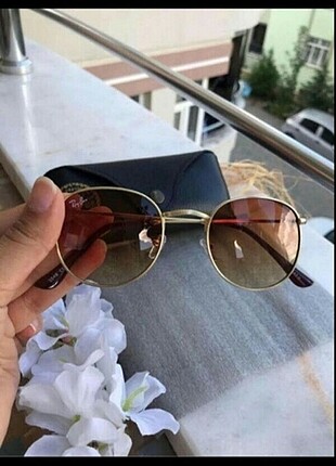 Rayban round kahve gunes gozlugu