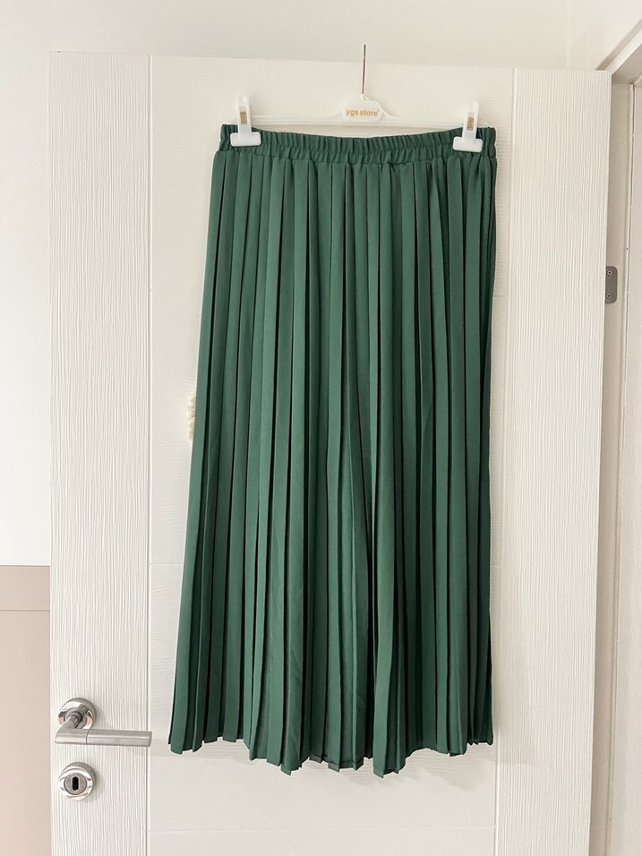 Yeşil Uzun Kollu Piliseli Kadın takım - Görsel 3