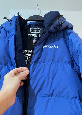 Erkek Mavi Fermuarlı Street Wear Mont - Görsel 2