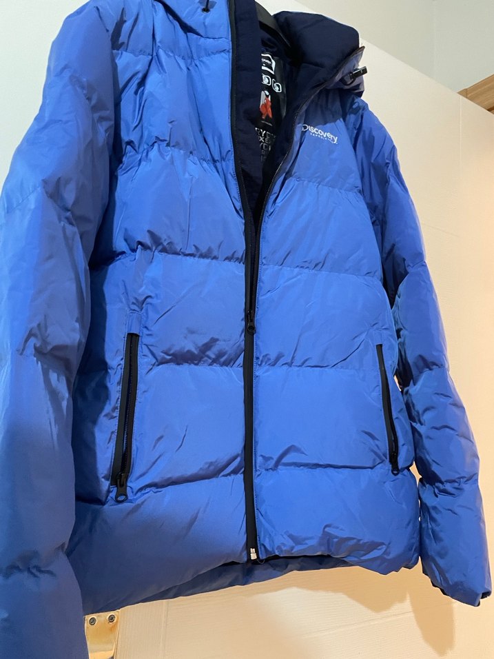 Erkek Mavi Fermuarlı Street Wear Mont - Görsel 3