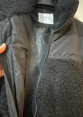 Siyah Kürklü Kadın Kışlık Ceket - Görsel 3