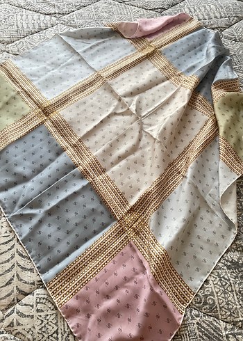 Zincir Detaylı Çok Renkli eşarp - Görsel 4