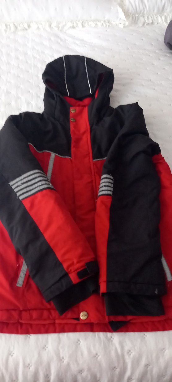 Kırmızı Fermuarlı Erkek Kar montu - Görsel 2