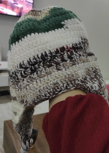 Bohem Örgü Kadın Bere - Görsel 5