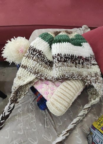 Bohem Örgü Kadın Bere - Görsel 6