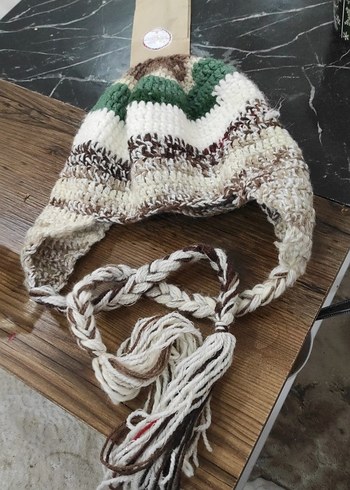 Bohem Örgü Kadın Bere - Görsel 3