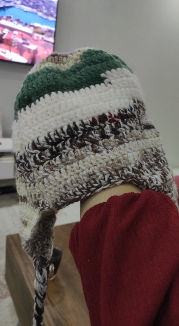 Bohem Örgü Kadın Bere - Görsel 5