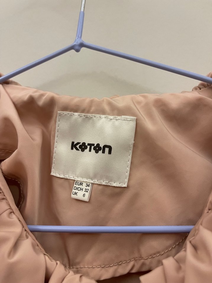 Bej Düğmeli Midi Kadın Trençkot - Görsel 5