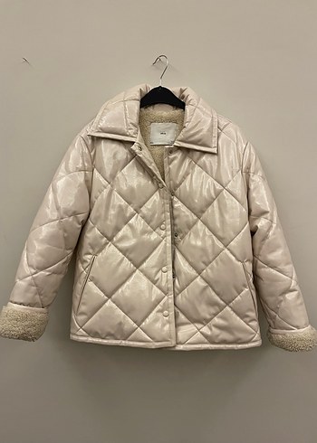 Bej Kürklü Kadın Mont - Görsel 2