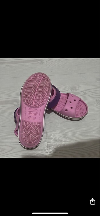 22 Beden pembe Renk Crocs kız çoçuk sandalet