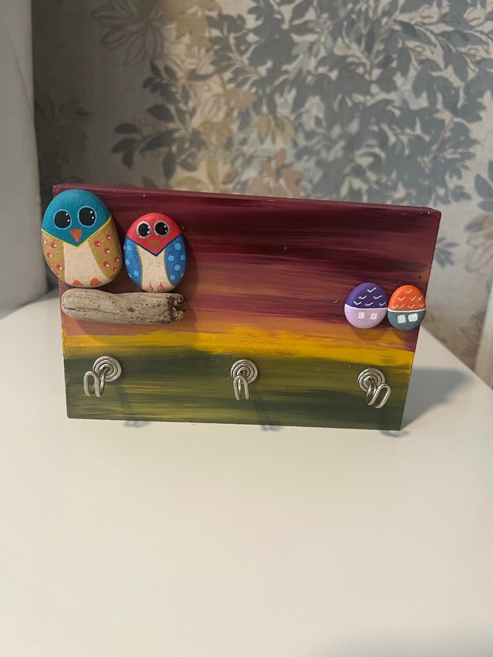 Renkli Çocuk Rafı, Baykuş Figürlü - Görsel 2