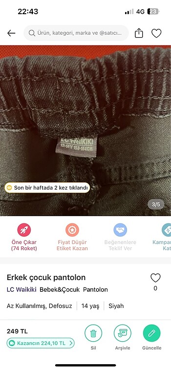 LC Waikiki Erkek çocuk kot