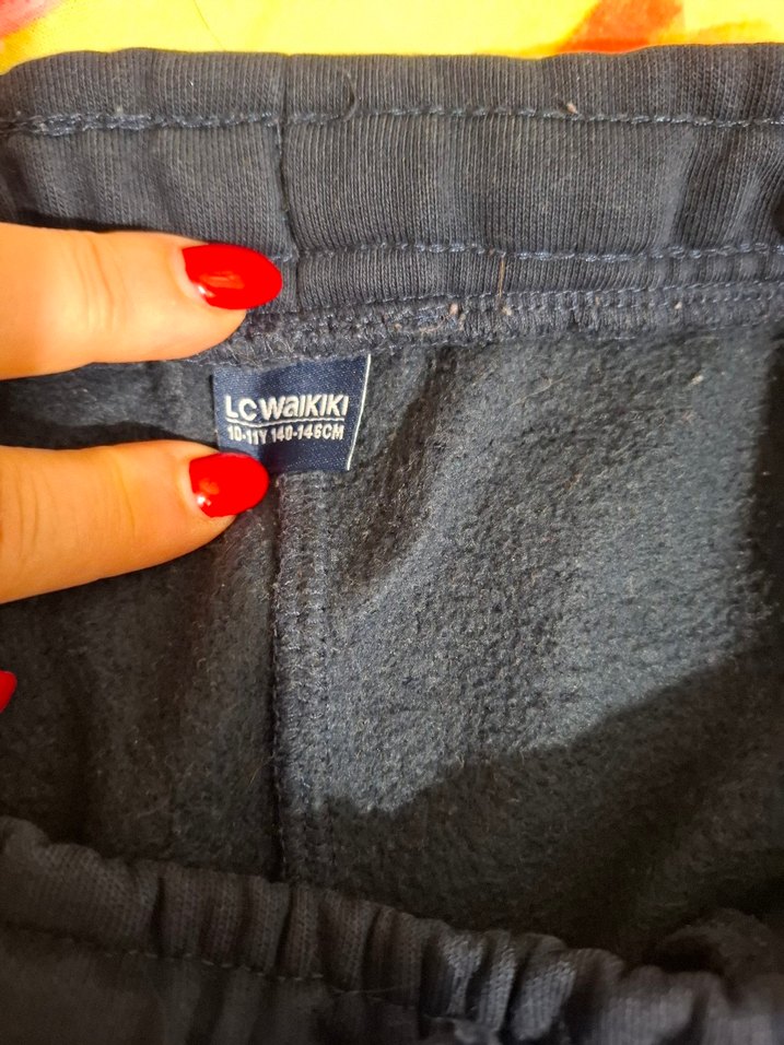 Erkek Çocuk Siyah Rahat Kesim Eşofman Altı - Görsel 3