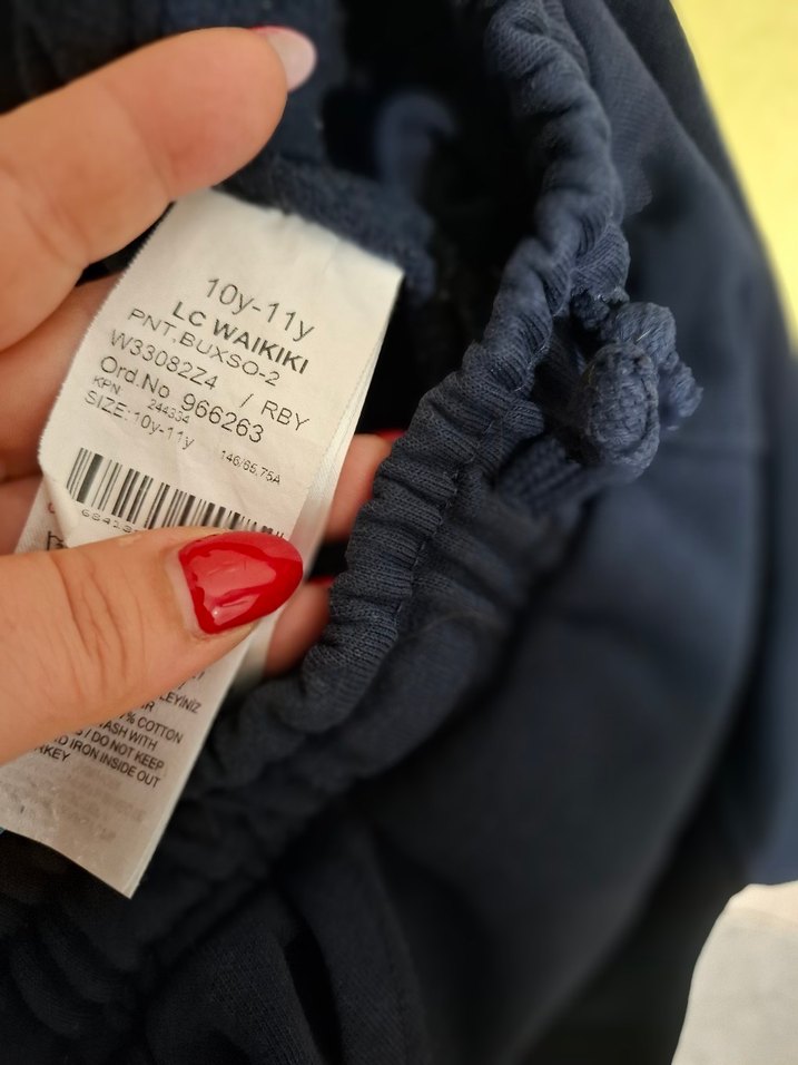 Erkek Çocuk Siyah Rahat Kesim Eşofman Altı - Görsel 4