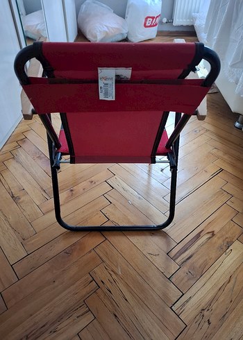 Kırmızı Çocuk Sandalyesi Ahşap Kollu - Görsel 5