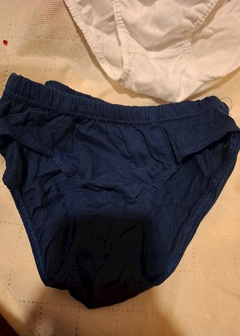 Beyaz ve Lacivert Çocuk Külot Takımı - Görsel 4