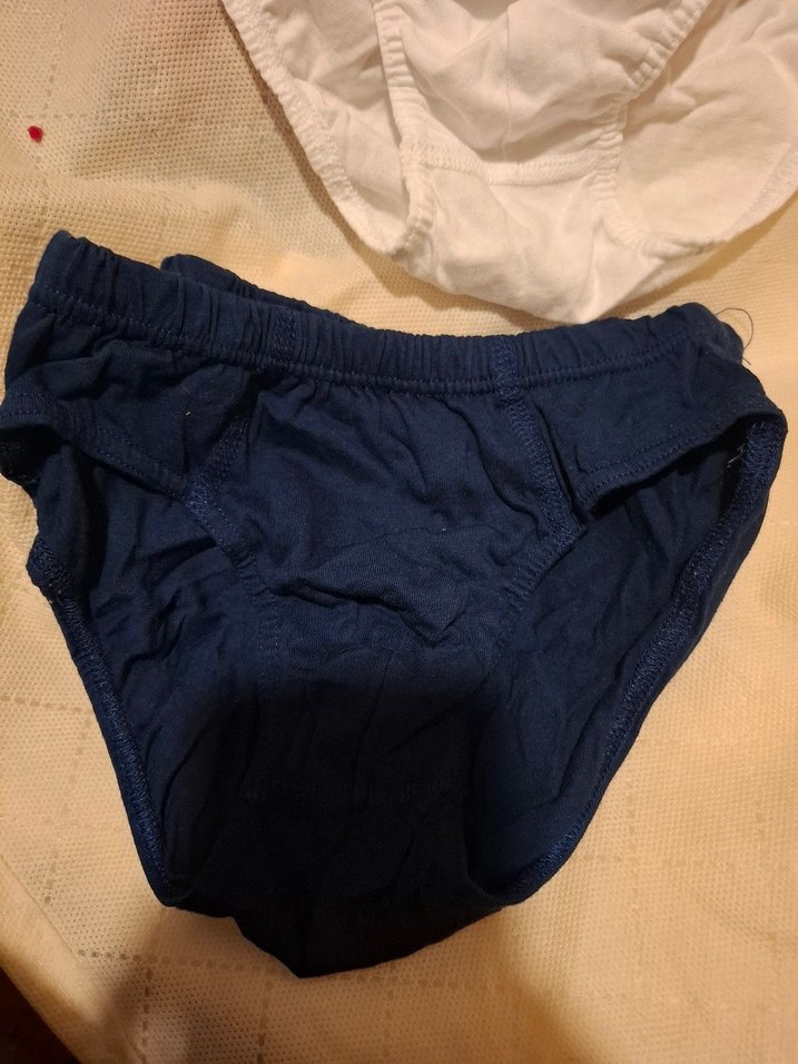 Beyaz ve Lacivert Çocuk Külot Takımı - Görsel 4