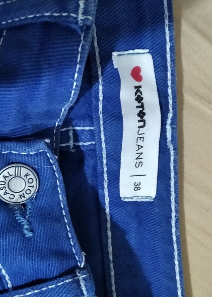 Kısa kot etek - Görsel 4